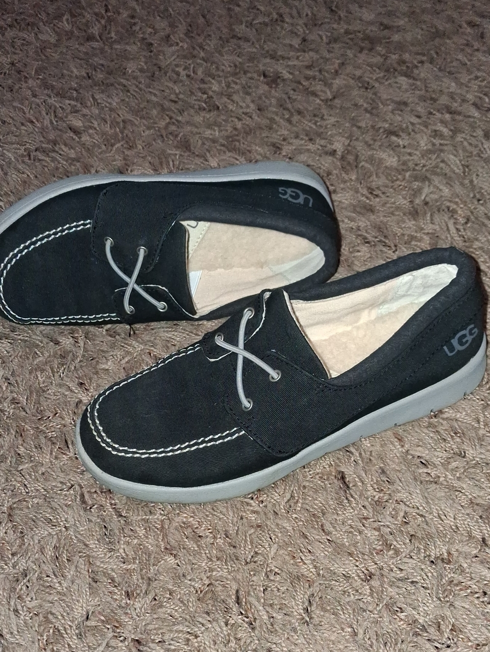 Big Kids Boys Girls Size 3 UGG Anchor Boat Slip On Shoes